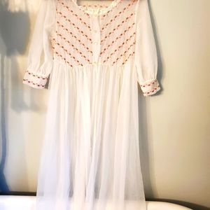Vintage night gown robe